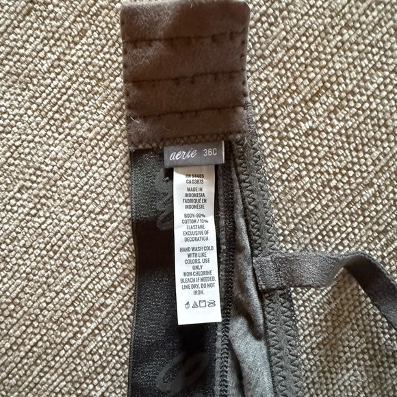 Aerie Charcoal Gray Bra - Picture 3 of 3
